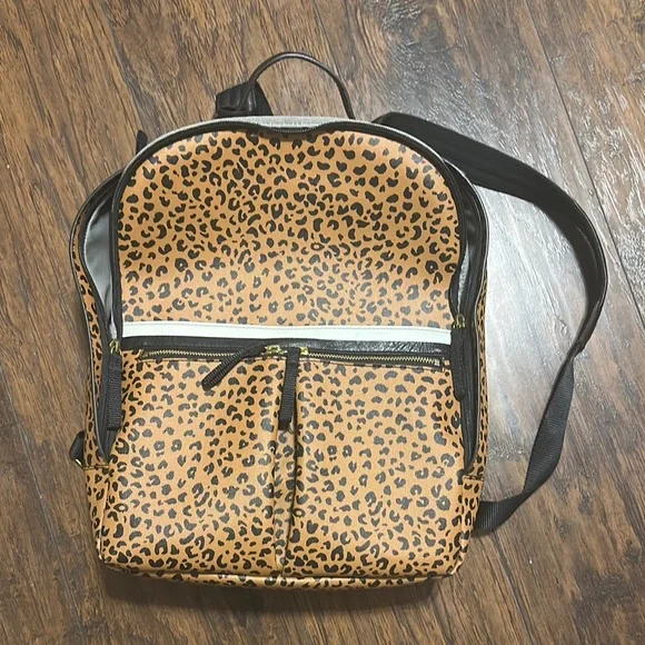 Fossil Leopard Print Brown and Black Backpack Fossil | Bags | Fossil Leopard Print Backpack Brown And  main image 2